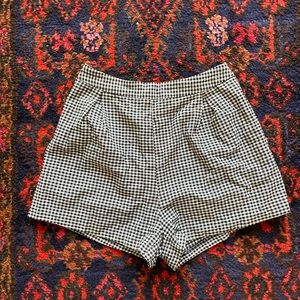 Black & White Gingham Shorts
